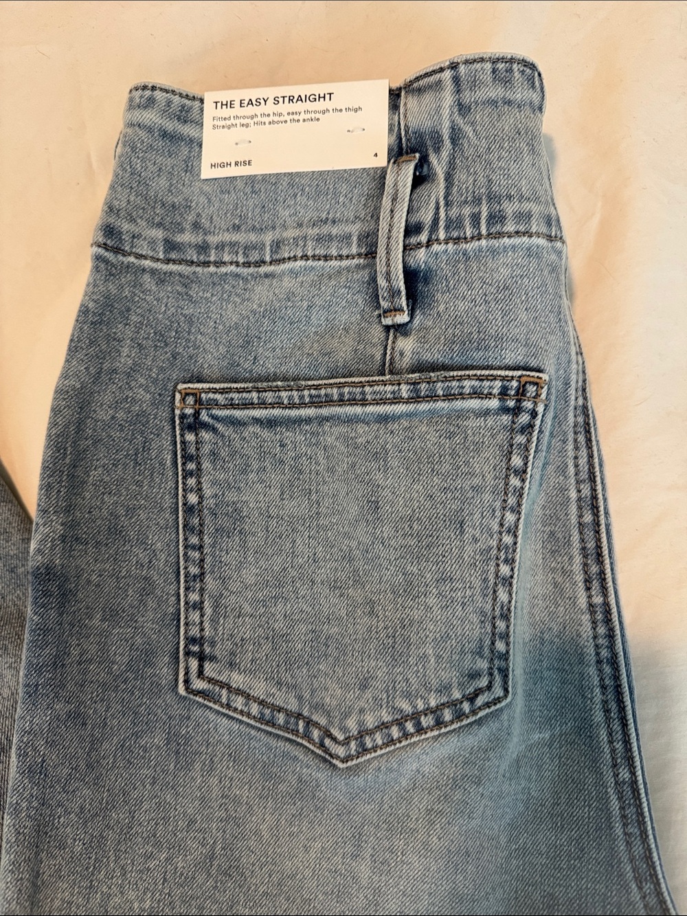 NWT Ann Taylor High Rise Straight Leg Jeans - Picture 2 of 10